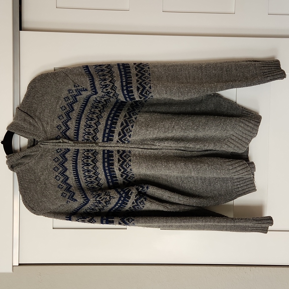 Franco Danti Made In Italy Men's Zip up Sweater Wool Size L